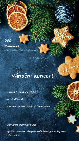 Charitativní koncert DPS Pramínek 3. prosince 2024